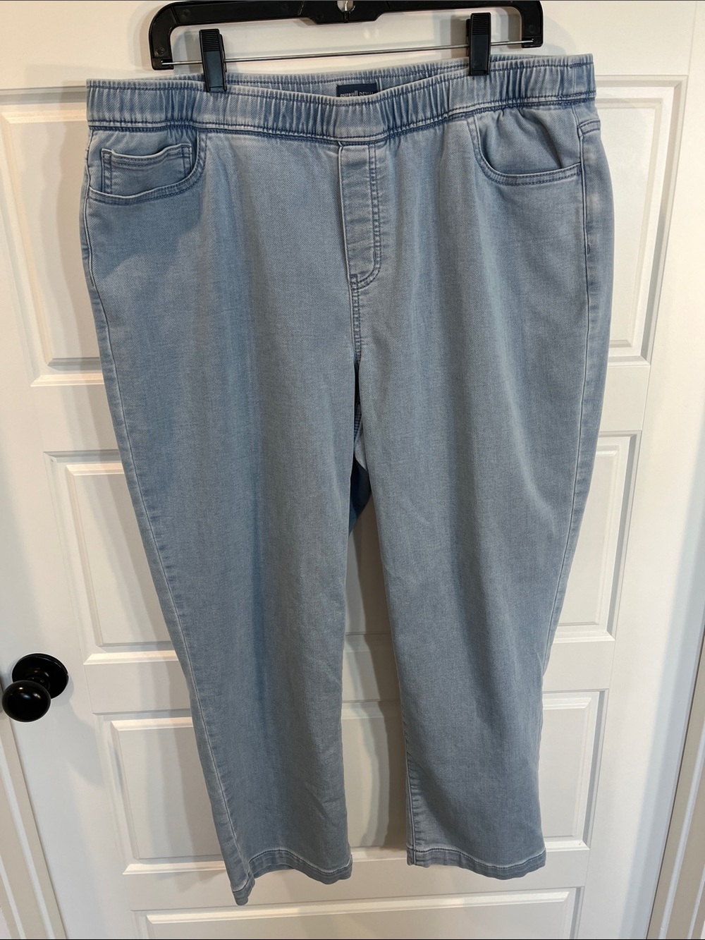 Purejill denim slim leg ankle soft jeans large